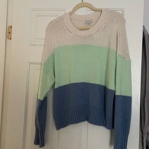tri-colored sweater